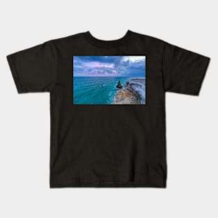 Sunset at Los Morrillos Lighthouse, Cabo Rojo, Puerto Rico Kids T-Shirt